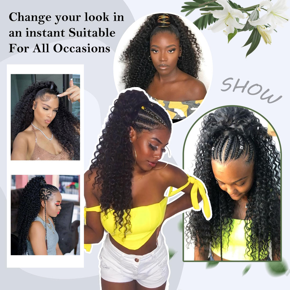 Alebery lightweight, soft fiber ponytail designed for all-day comfort.