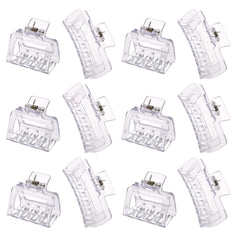 Alemaky clips rectangulares transparentes grandes, agarre firme para cabellos gruesos.