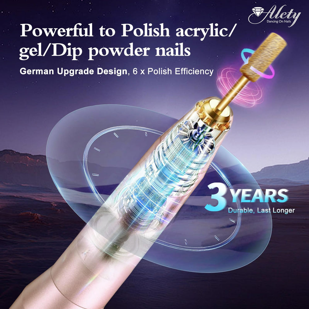 Alety 26 sanding bands help shape, sand, and refine nails.