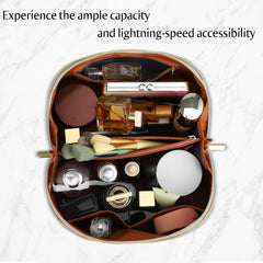 ALEXTINA 180-degree wide-open design for quick access to essentials