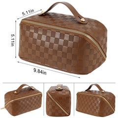 ALEXTINA checkered exterior adds style while keeping supplies organized on the go.