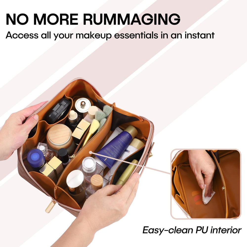 ALEXTINA PU leather interior is waterproof and easy to wipe clean.
