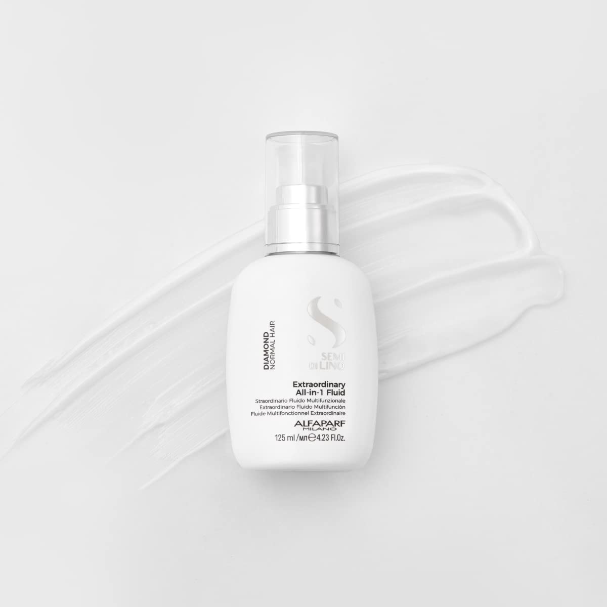 ALFAPARF Milano Semi di Lino Diamond provides thermal protection during heat styling.