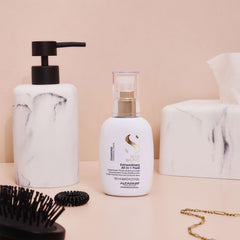 ALFAPARF Milano Semi di Lino Diamond offers UV and color protection for hair.