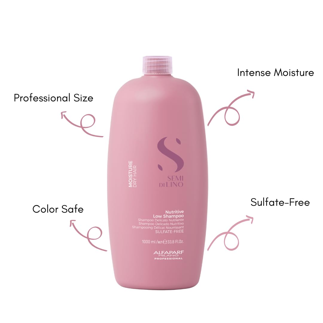 Semi di Lino Moisture Nutritive foam demonstrates gentle cleansing and detangling