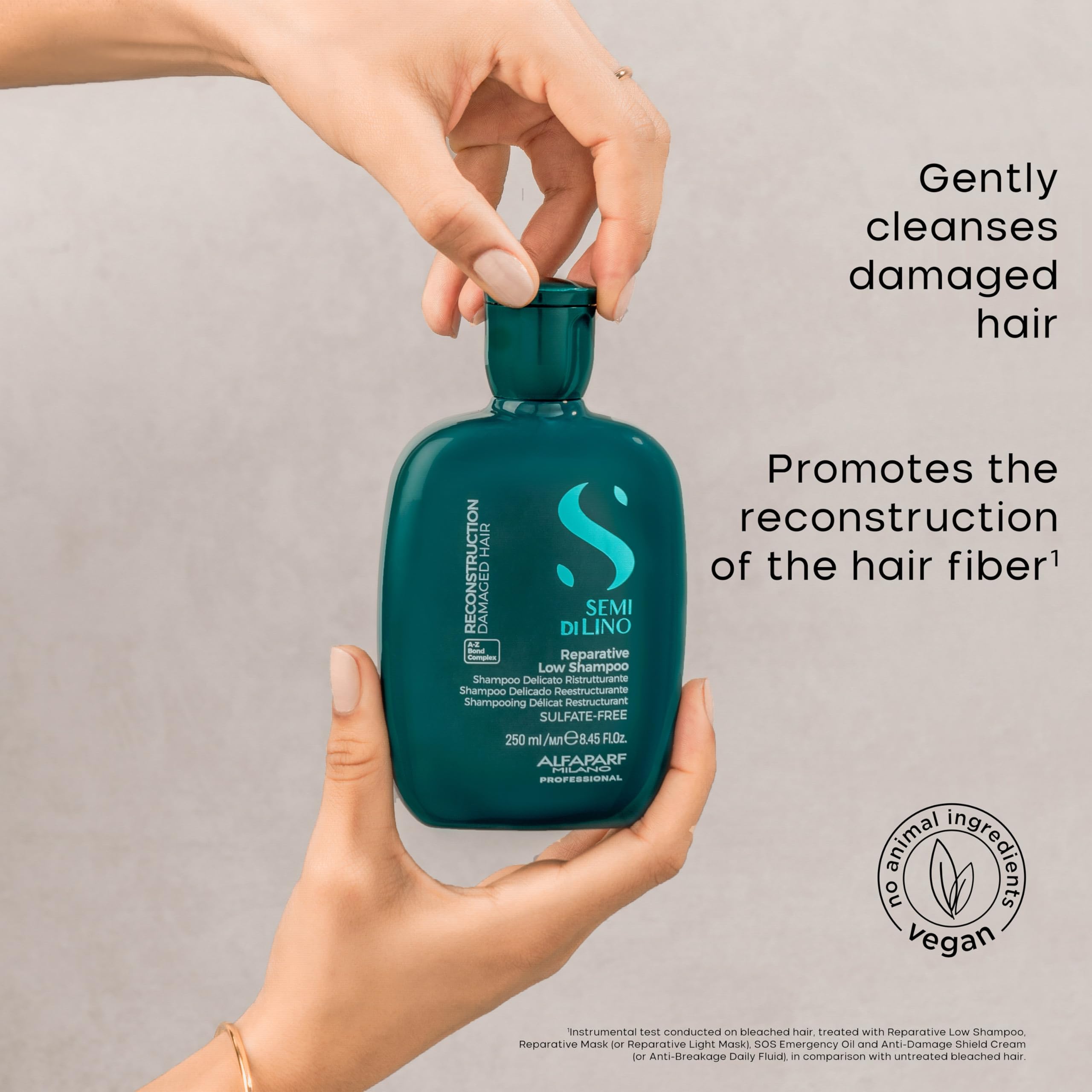 Alfaparf Milano Reconstruction Mask being applied to hair for deep repair