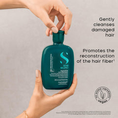 Alfaparf Milano Reconstruction Mask being applied to hair for deep repair