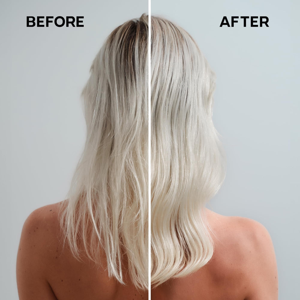 ALFAPARF MILANO reconstruction bottle with color-safe indicator for dyed hair