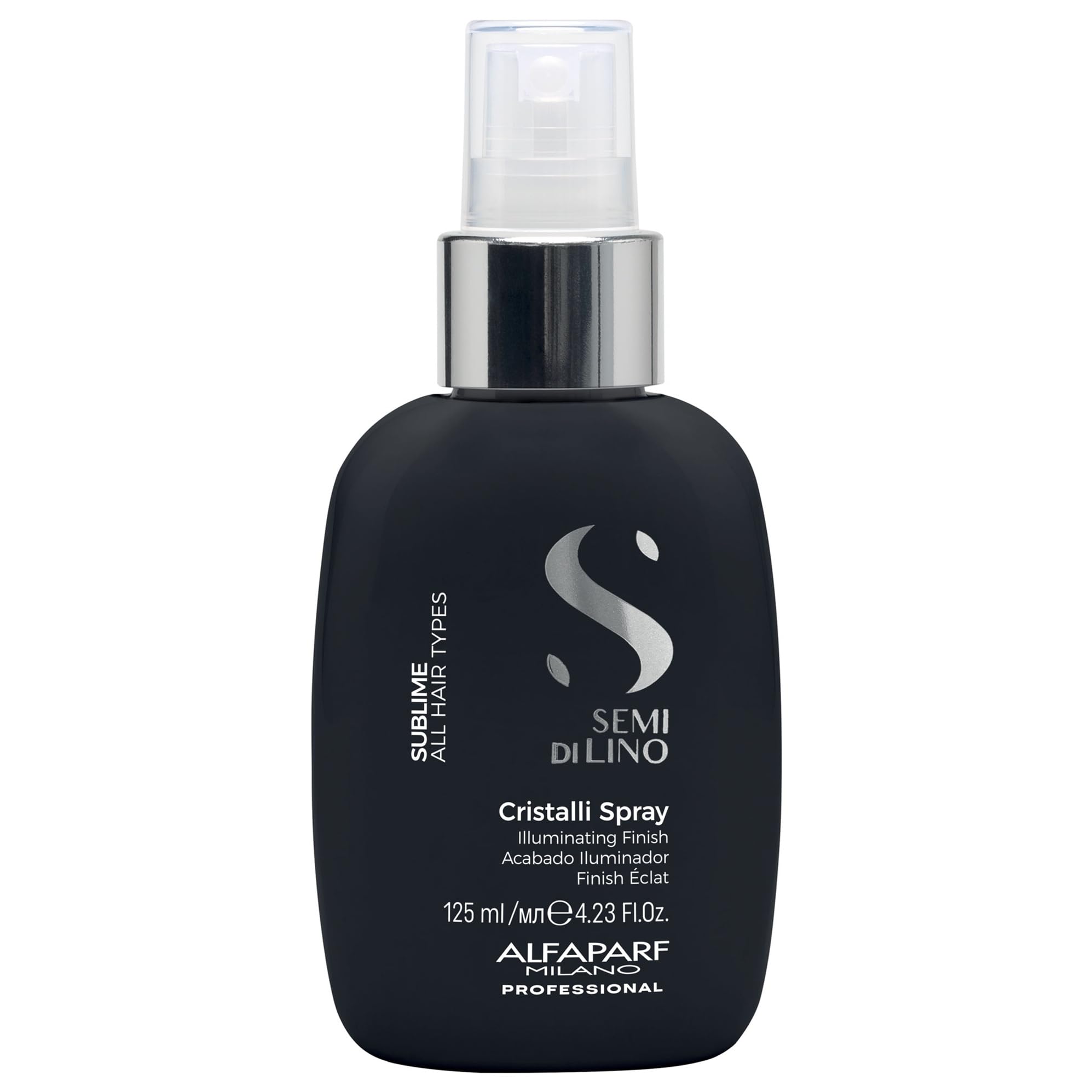 ALFAPARF MILANO Cristalli bottle delivers instant gloss and smoothness for all hair types