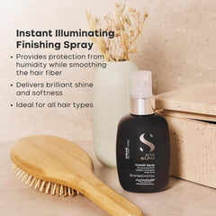 Cristalli spray provides silky shine and easy detangling on damp hair