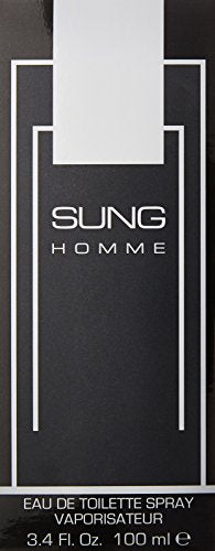 Alfred Sung Sung Homme bottle back view highlighting premium finish for gifting