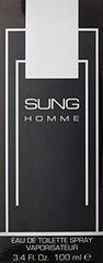 Alfred Sung Sung Homme bottle back view highlighting premium finish for gifting