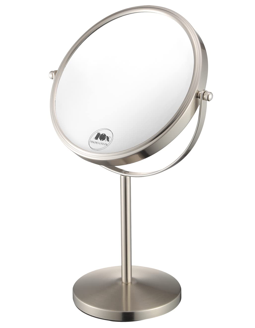 ALHAKIN 10x magnifying makeup mirror with 8-inch view for precise application.