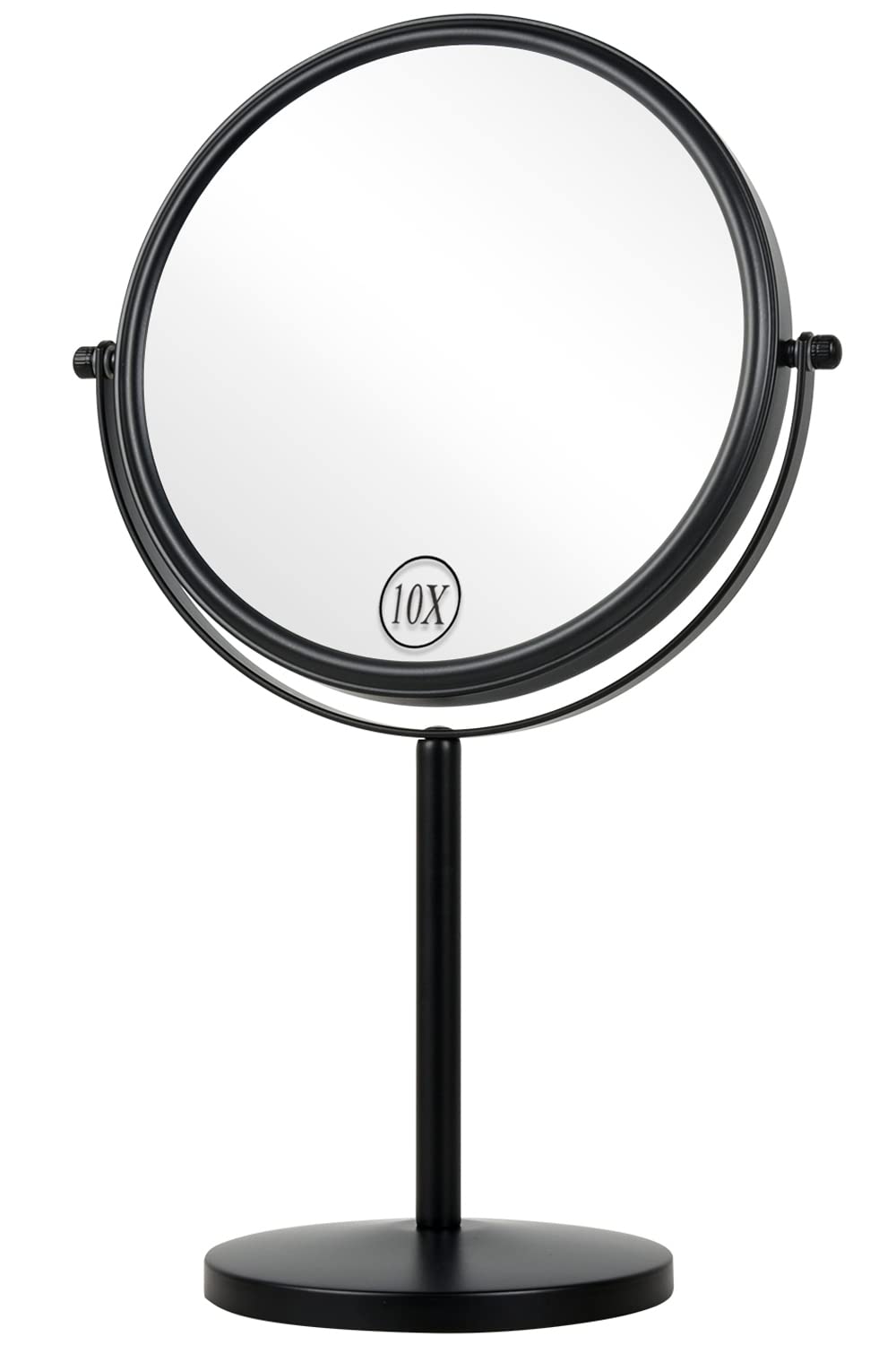 ALHAKIN 10x magnifying mirror, front view for precise eye makeup details