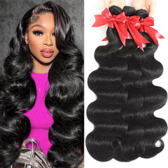 ALIANNA 12A body wave bundles 20-inch close-up weave showing fullness and durability
