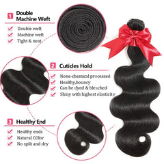 ALIANNA 12A body wave bundles 22-inch close-up weave for voluminous styling