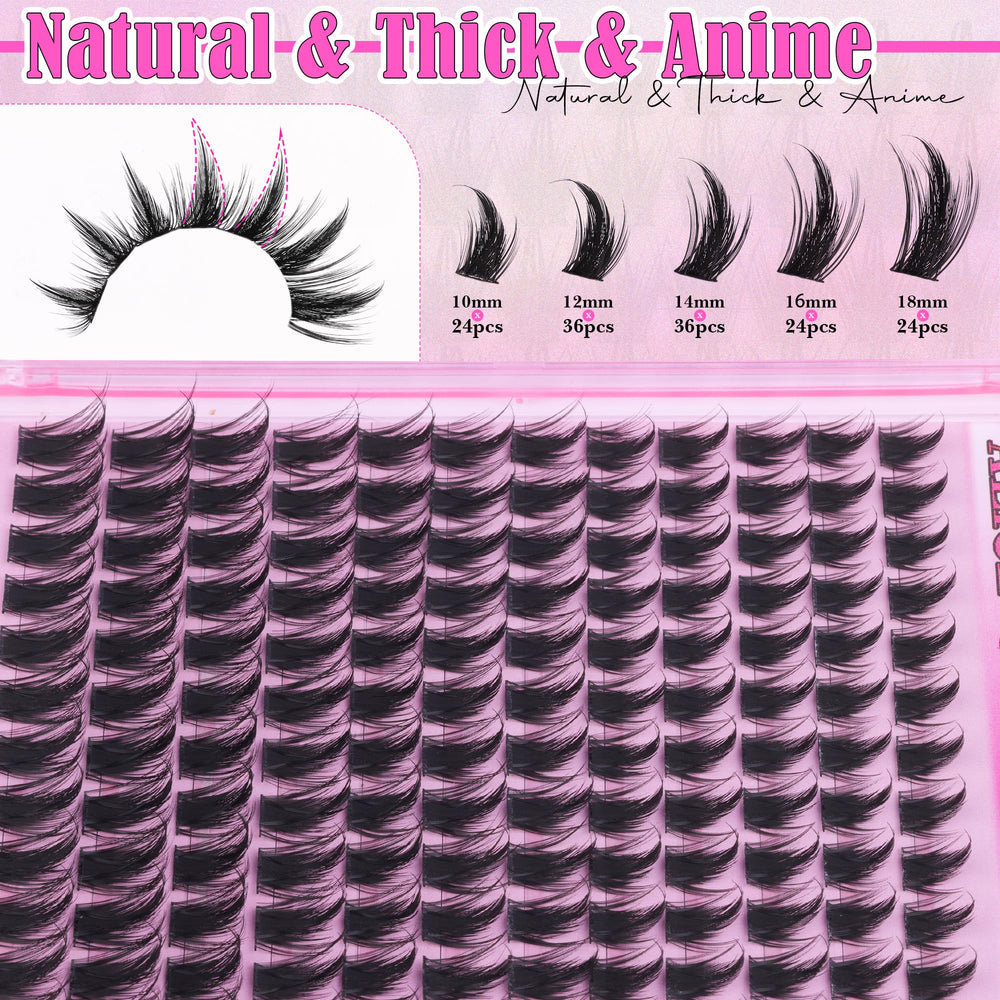 ALICE 10-18mm length clusters for versatile looks.