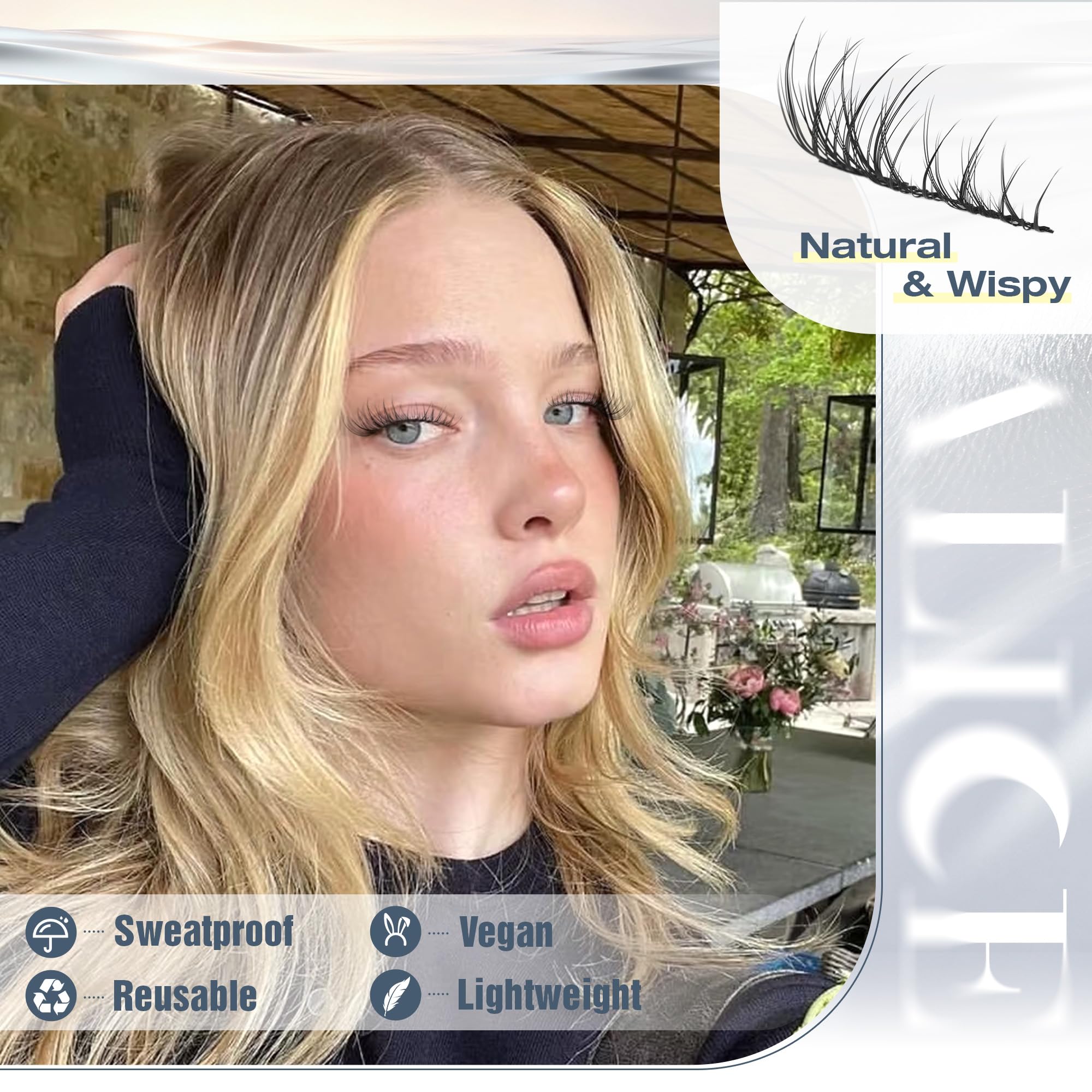 ALICE 12-hour comfort wear feather-light lash band minimizes irritation during long days.