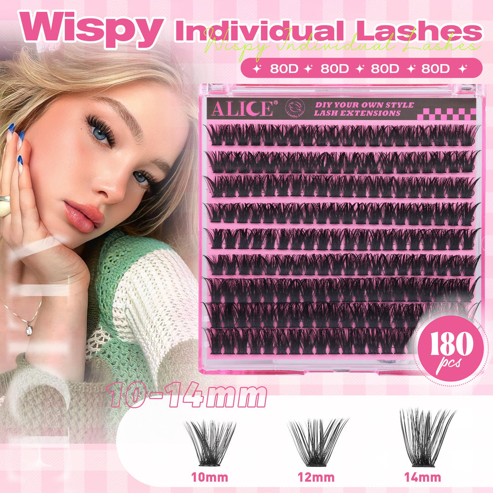 ALICE 80D curled lashes closeup highlighting strong curl for eye-opening effects.