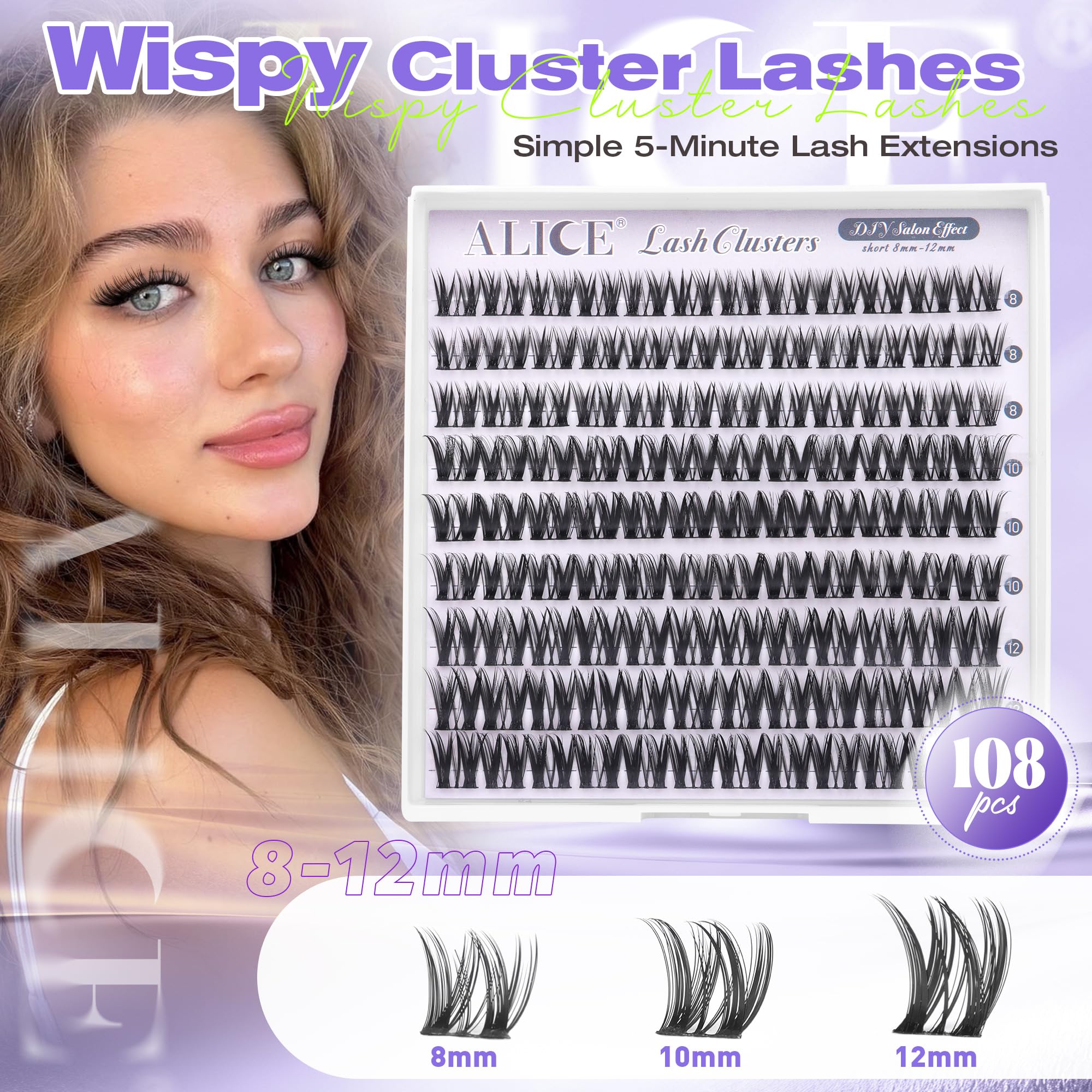 ALICE beginner-friendly lashes shown as a DIY starter kit