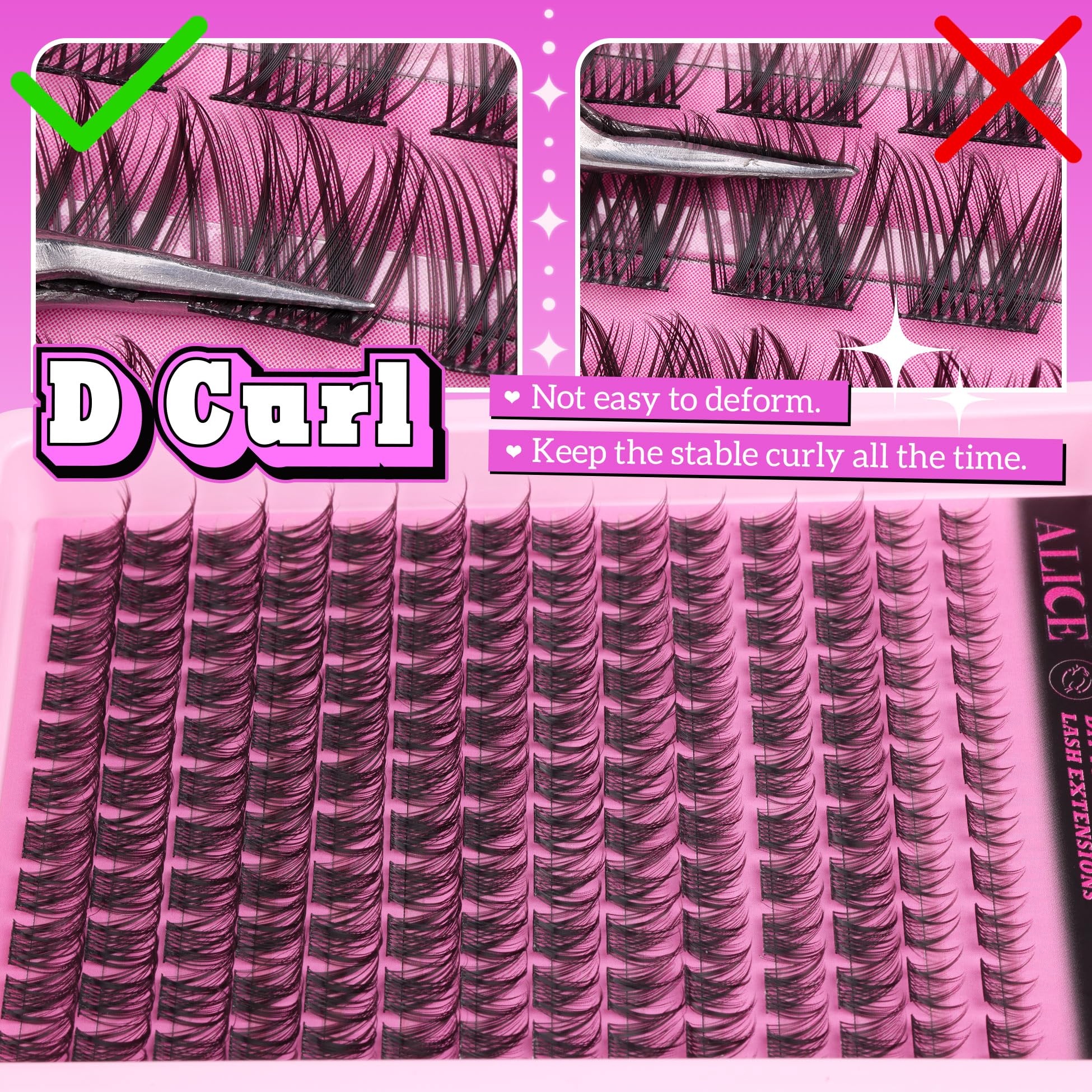 ALICE DIY lash-extension easy-application enables tidy, beginner-friendly lash routines at home.