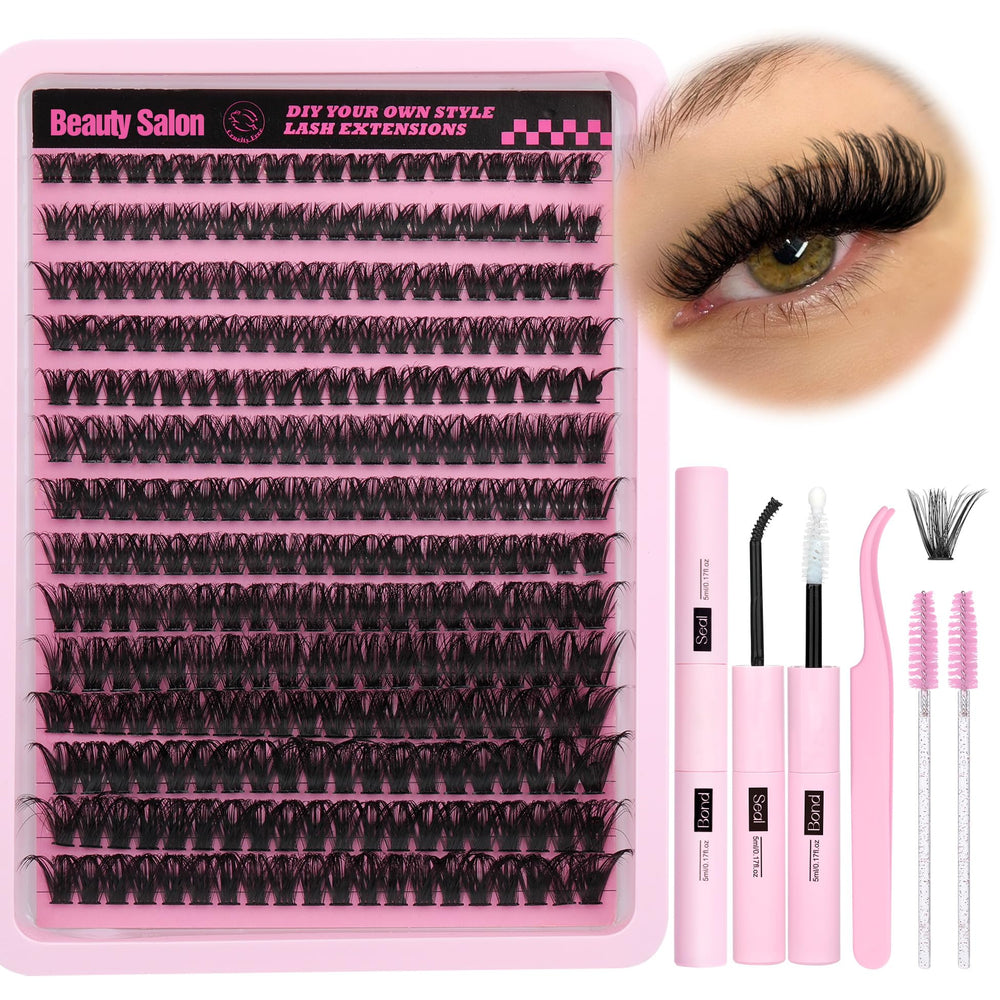 ALICE DIY eyelash extension kit package for convenient at-home salon results.