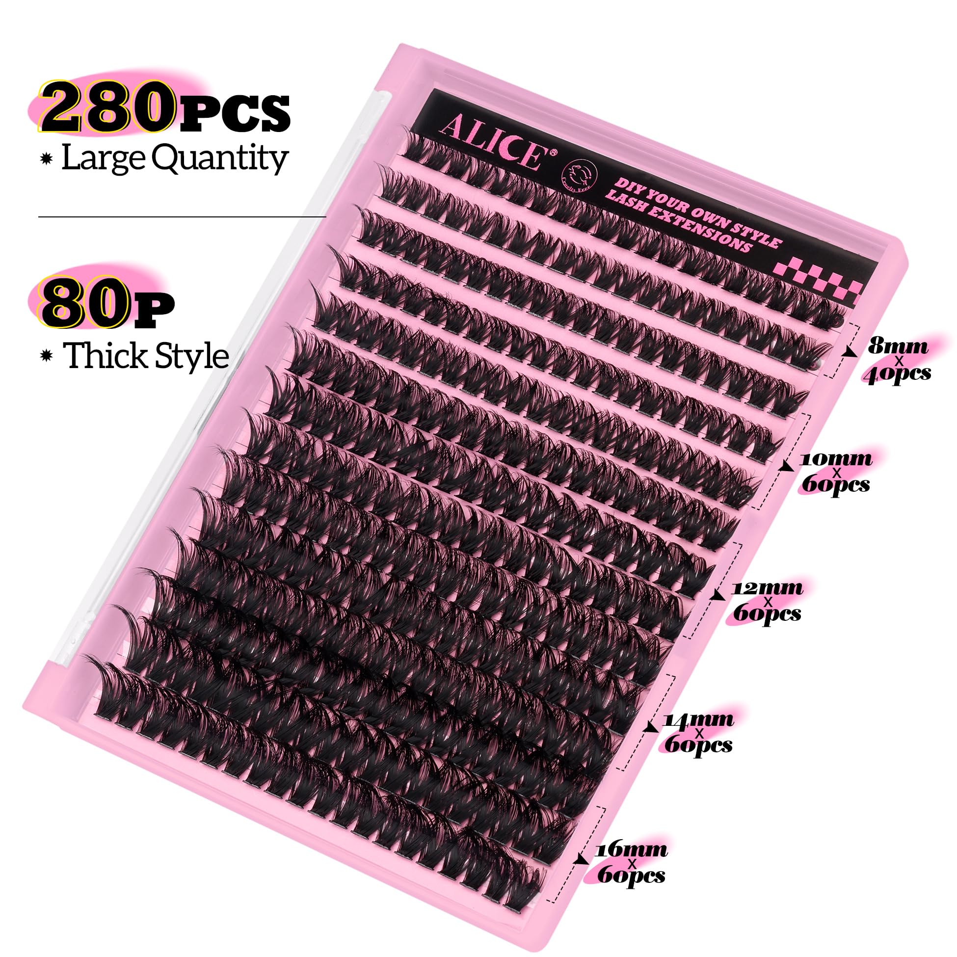 ALICE DIY eyelash extensions at home for salon-like results.