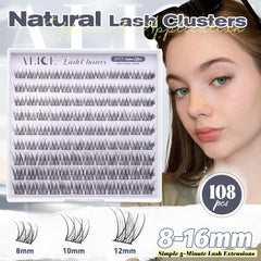 ALICE DIY lash clusters with soft, thin-band for easy, beginner-friendly application.