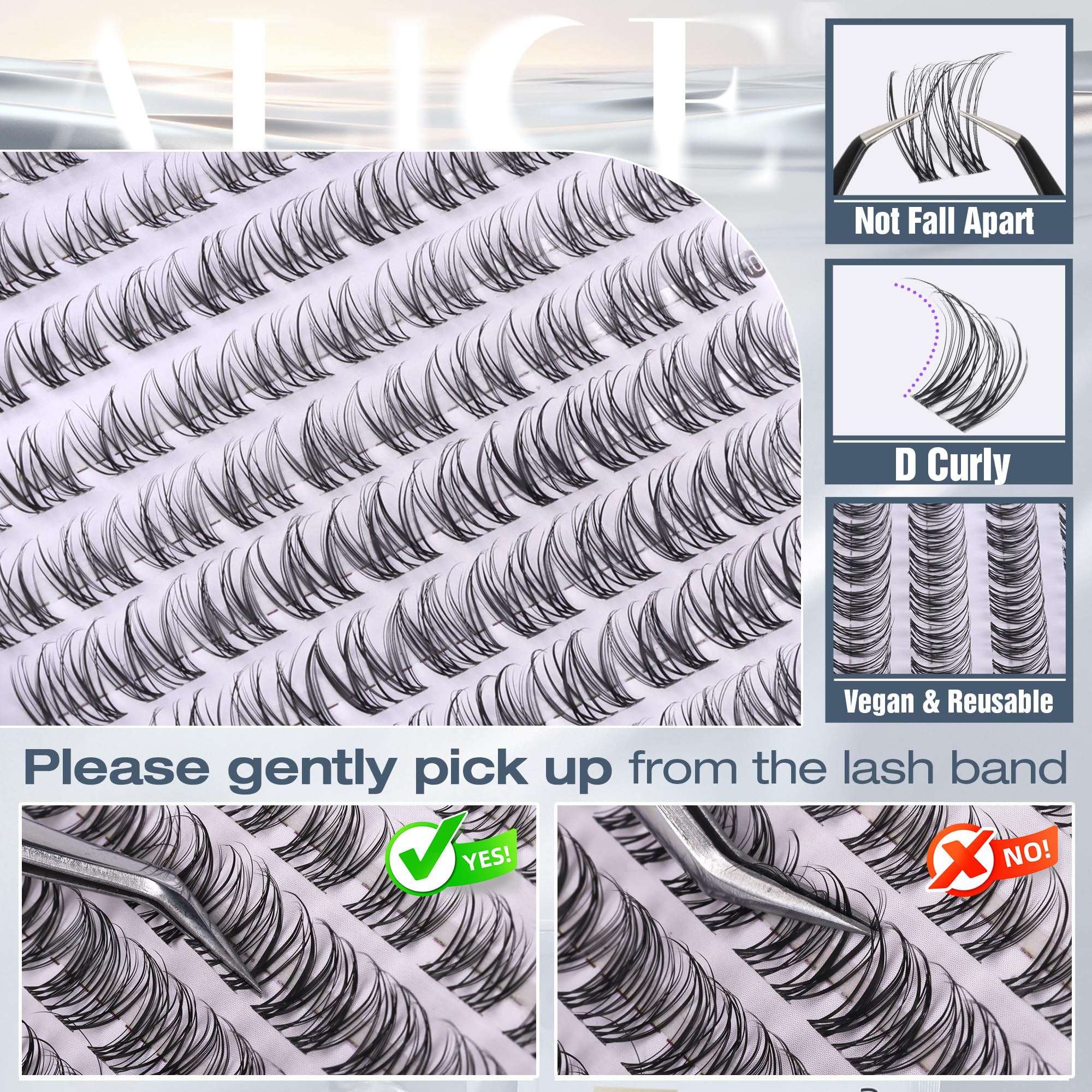 ALICE 5-minute application enables quick, subtle enhancement with 4-6 clusters per eye.