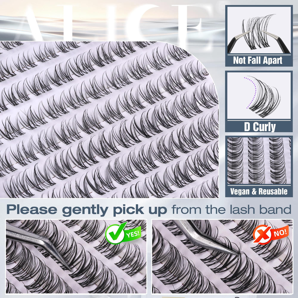 ALICE 5-minute application enables quick, subtle enhancement with 4-6 clusters per eye.