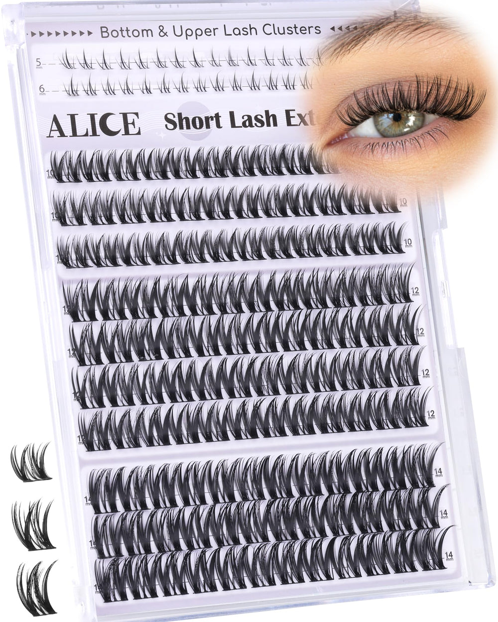 ALICE Flaunt Lash Clusters natural-look option blends with real lashes