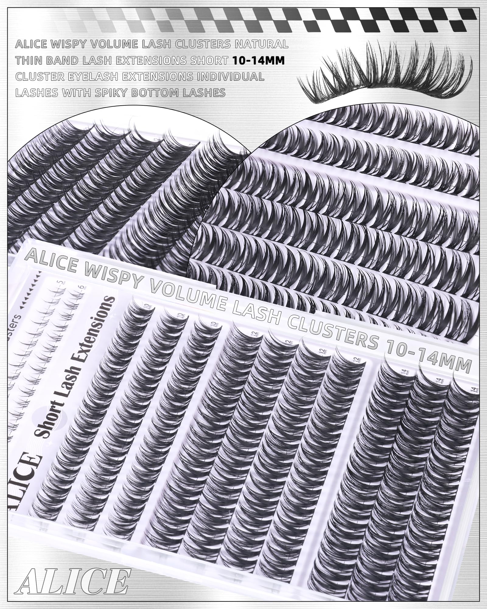 ALICE Flaunt Lash Clusters short-volume clusters ready for quick wear