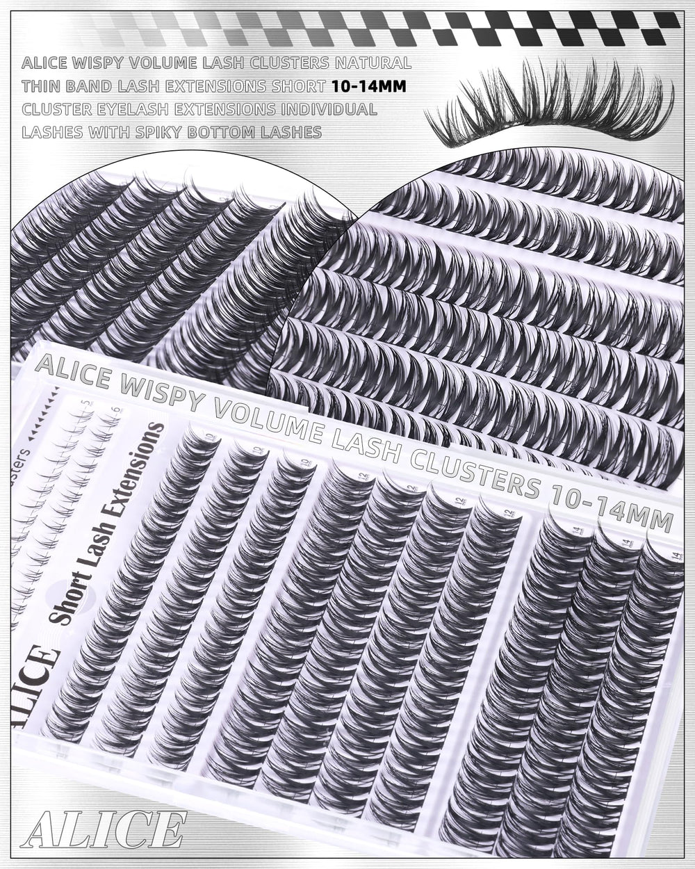 ALICE Flaunt Lash Clusters short-volume clusters ready for quick wear