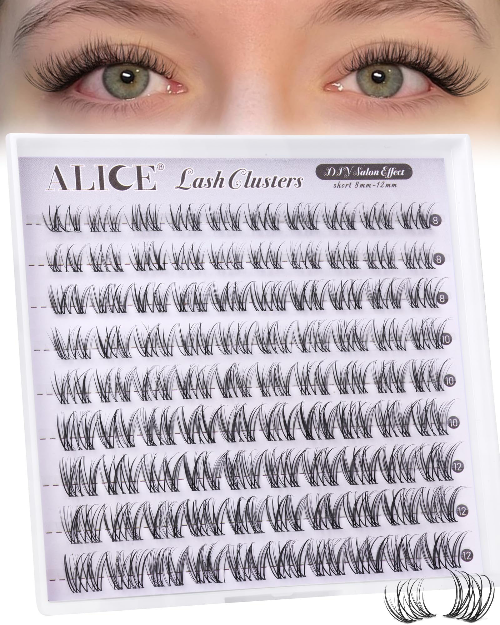ALICE invisible band blends with lashes for discreet eye definition.