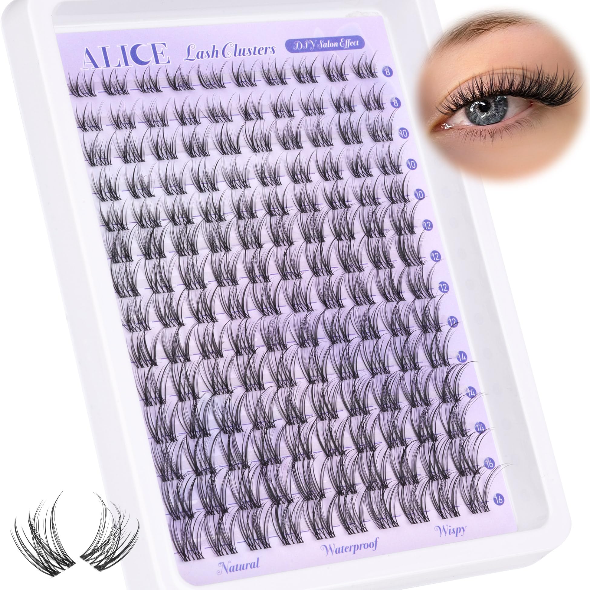 ALICE invisible band delivers a seamless, sophisticated lash line.