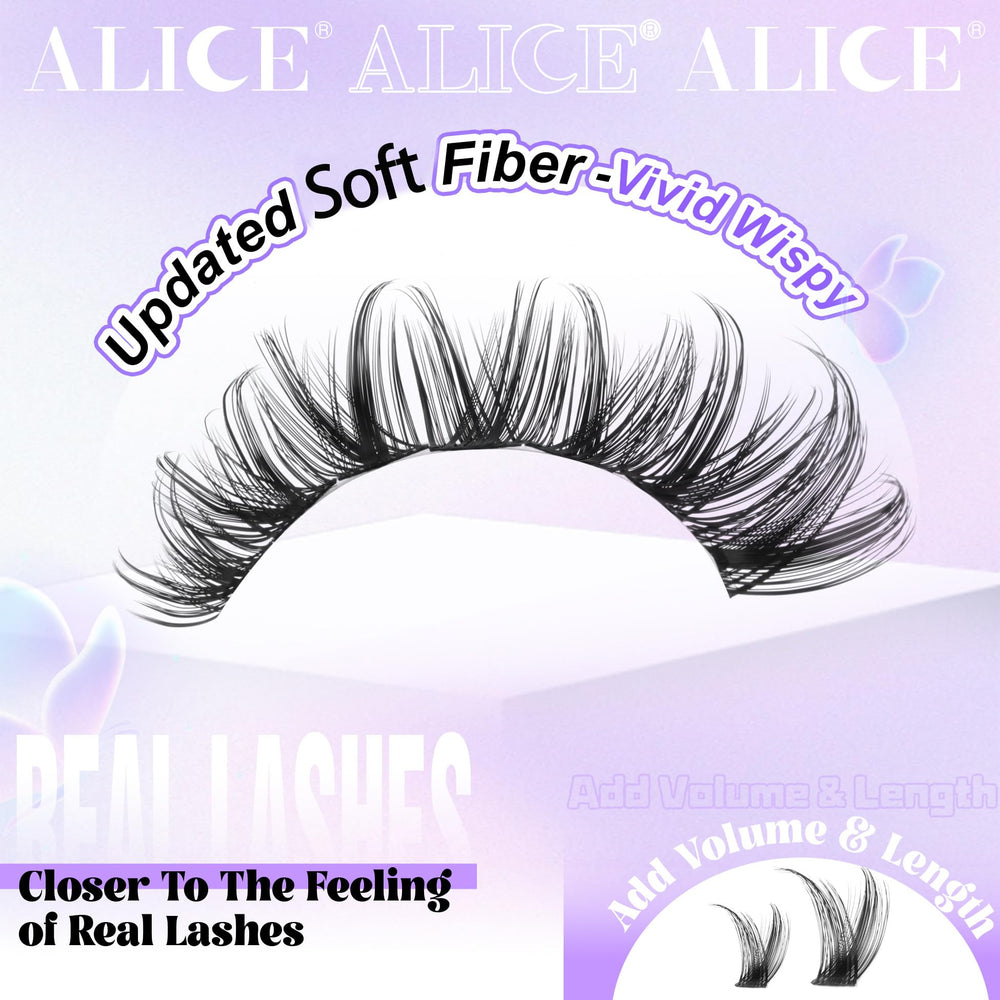 ALICE Lash Clusters 168pcs set ready for DIY lash styling.