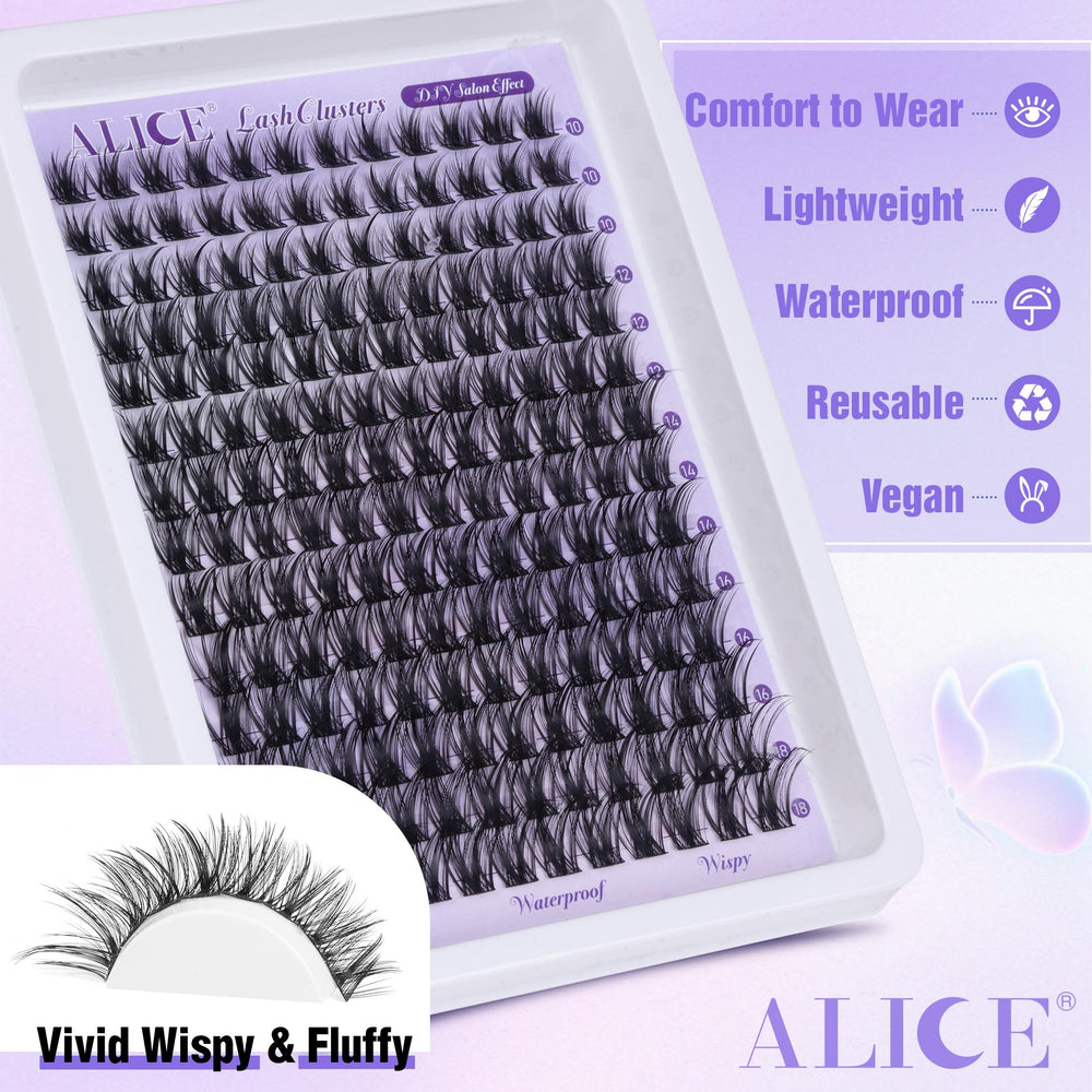 Alice Lash Clusters 5-minute-application enables quick, natural enhancement.