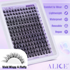Alice Lash Clusters 5-minute-application enables quick, natural enhancement.