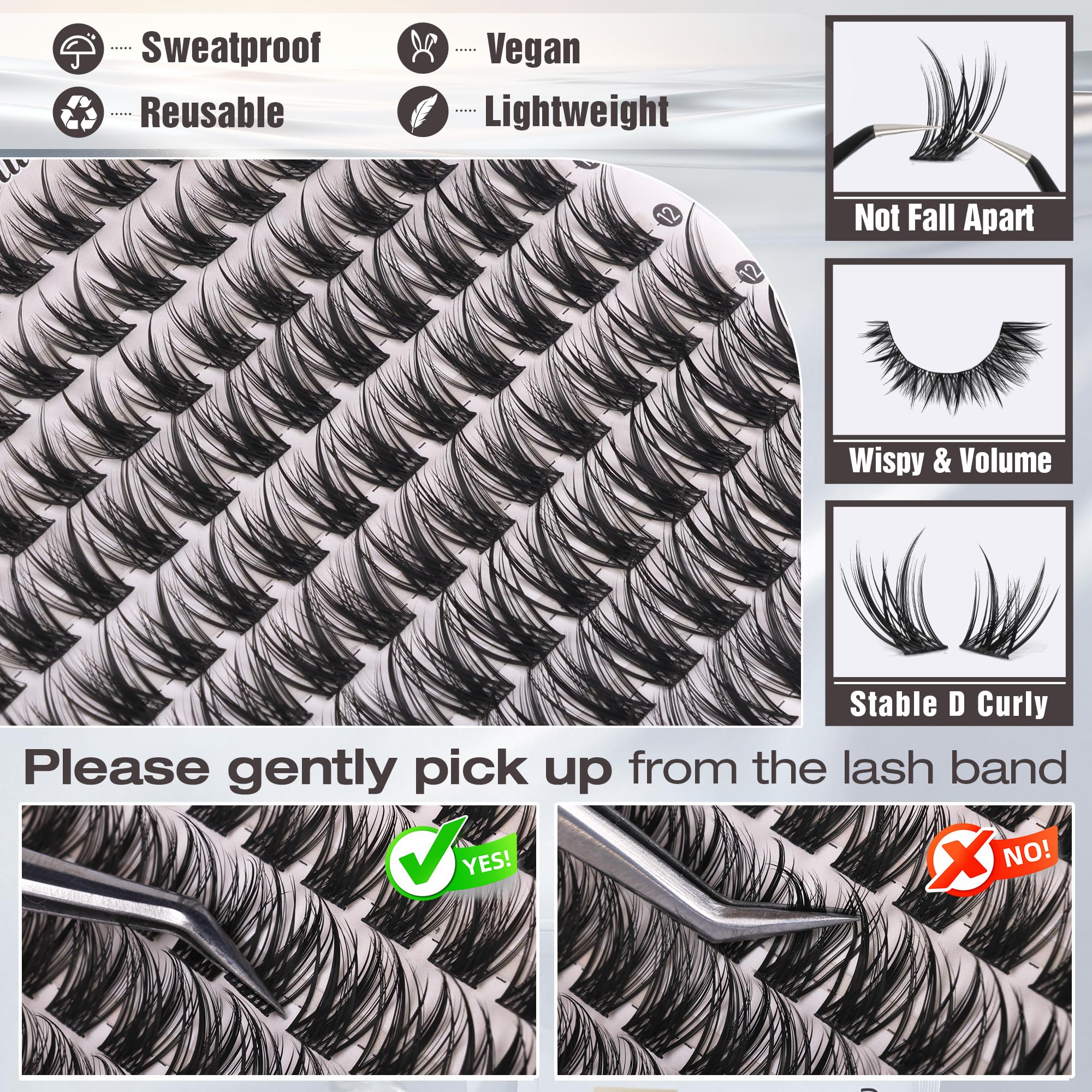 ALICE Lash Clusters daylight-blend lashes for natural appearance
