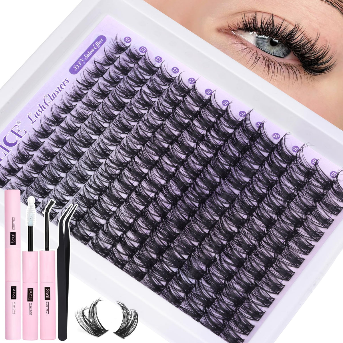 ALICE Lash Clusters Kit unboxing reveals premium at-home lash extensions kit.