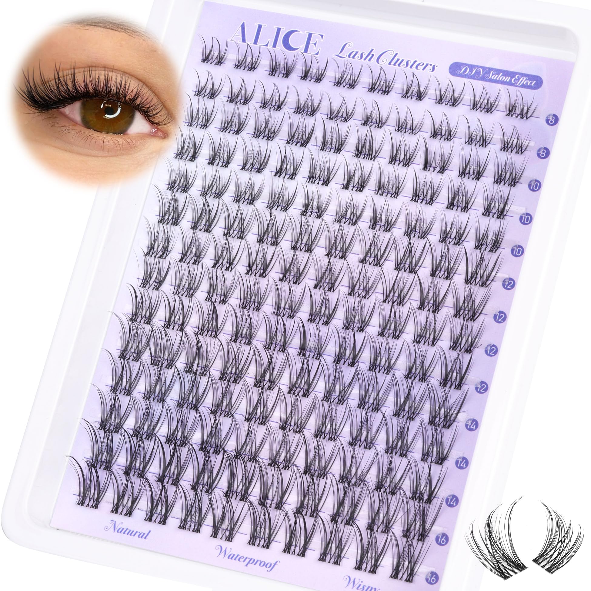 ALICE lash clusters are reusable for multiple wears