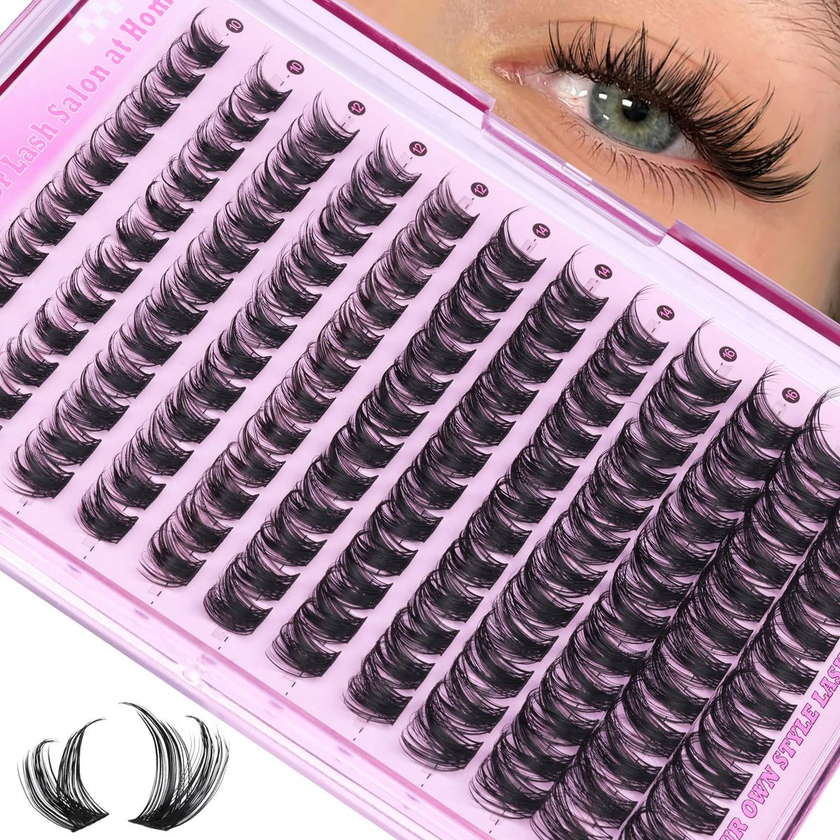 ALICE Lash Clusters showing Russian volume for dramatic yet natural lashes
