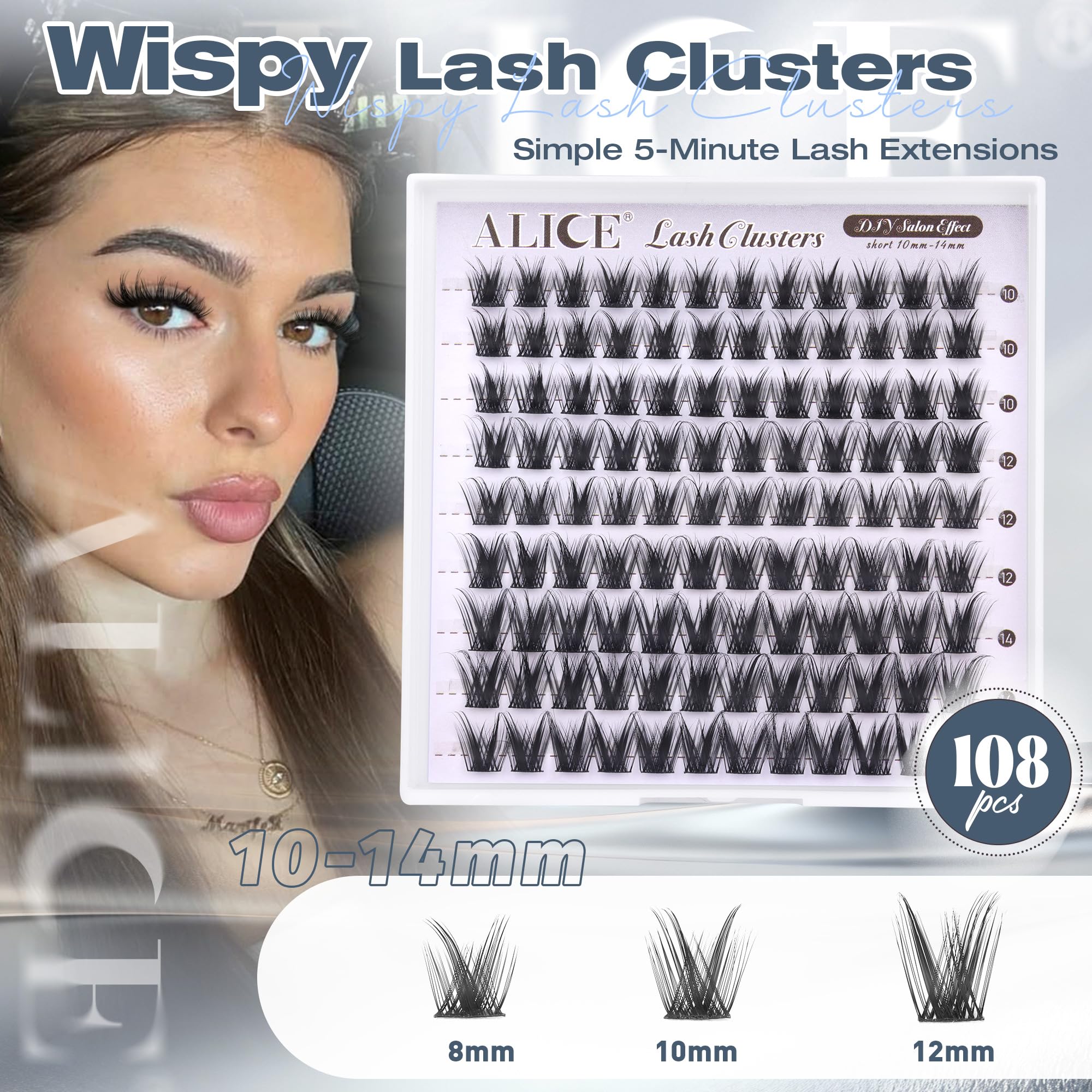 Soft band on ALICE lash clusters for comfortable blending