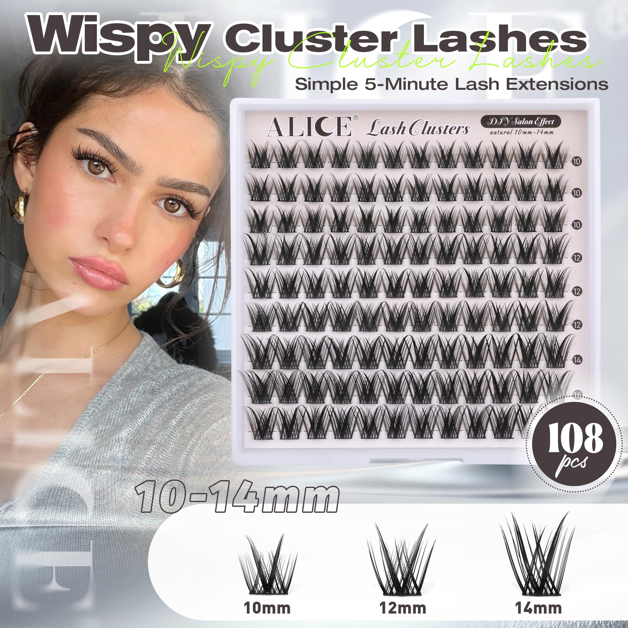 ALICE Lash Clusters thin band for comfortable all-day wear