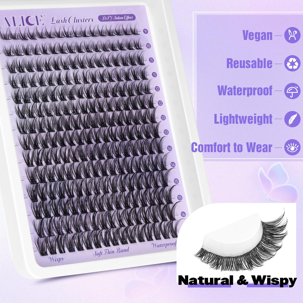 ALICE Lash Clusters varied lengths (9-16mm) for custom volume