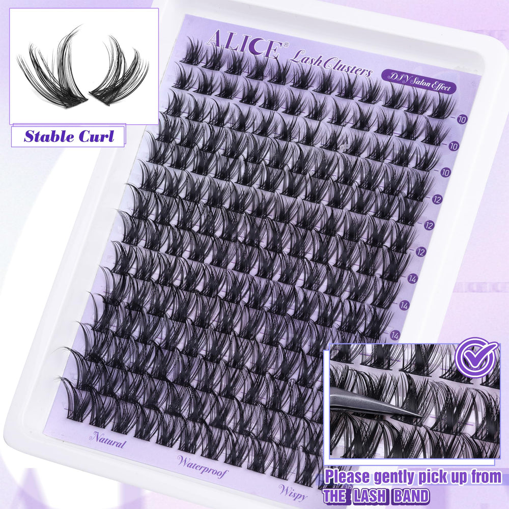 Alice Lash Clusters vegan-materials offer durable, reusable wear.