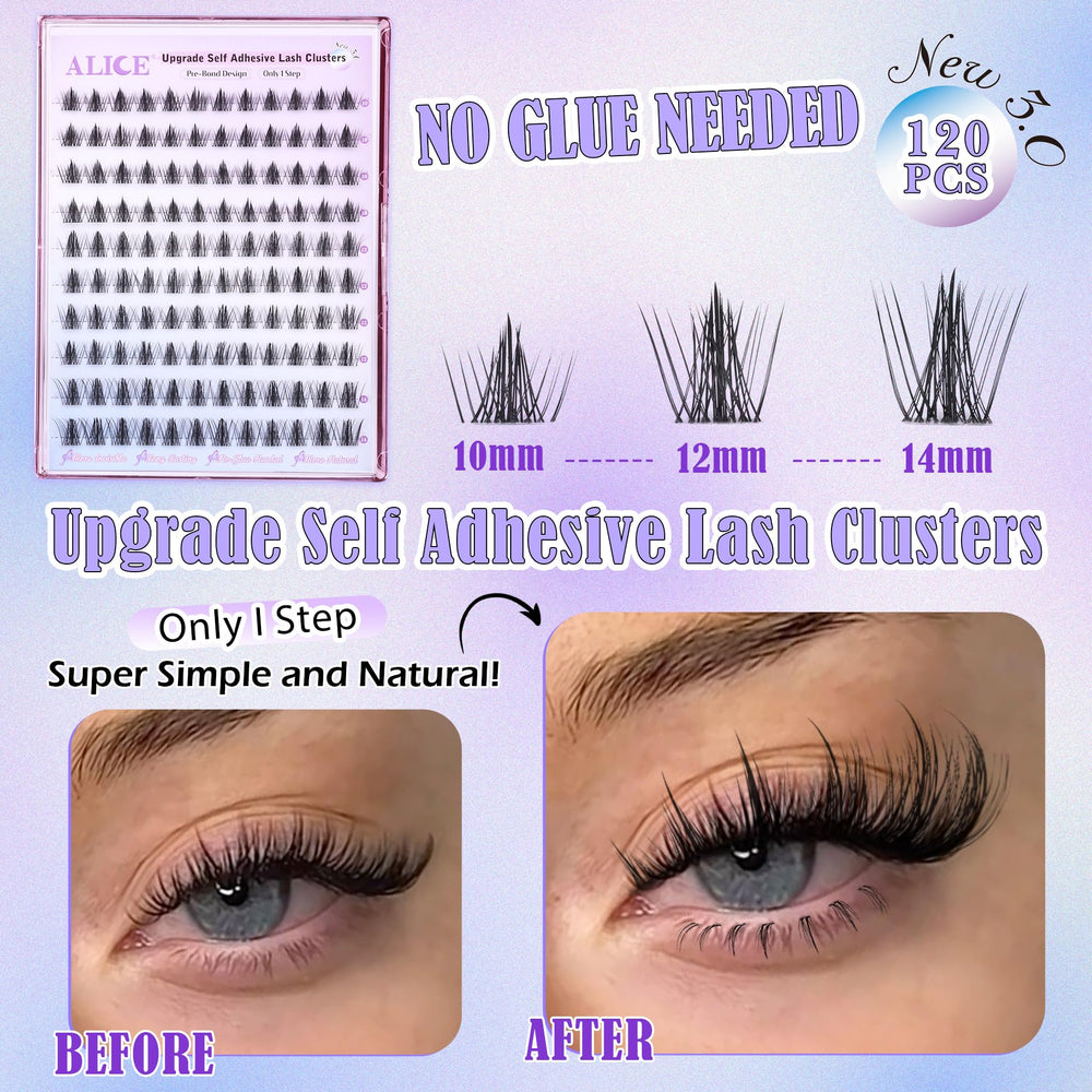 ALICE lash clusters in wispy anime style provide natural enhancement.