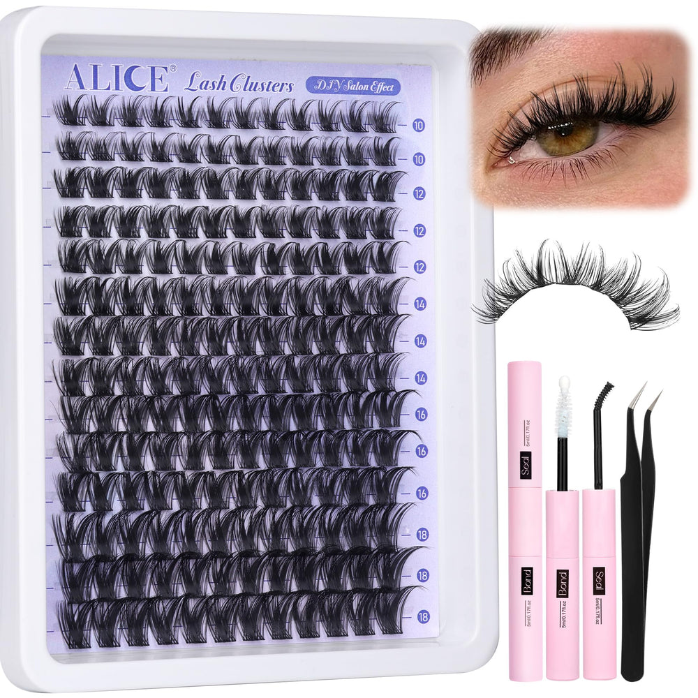 ALICE Lash Clusters kit suits home beauty routines