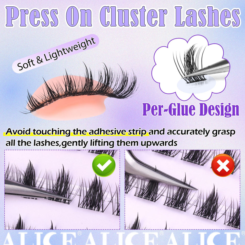 ALICE lashes allow easy removal after wear with gentle handling.