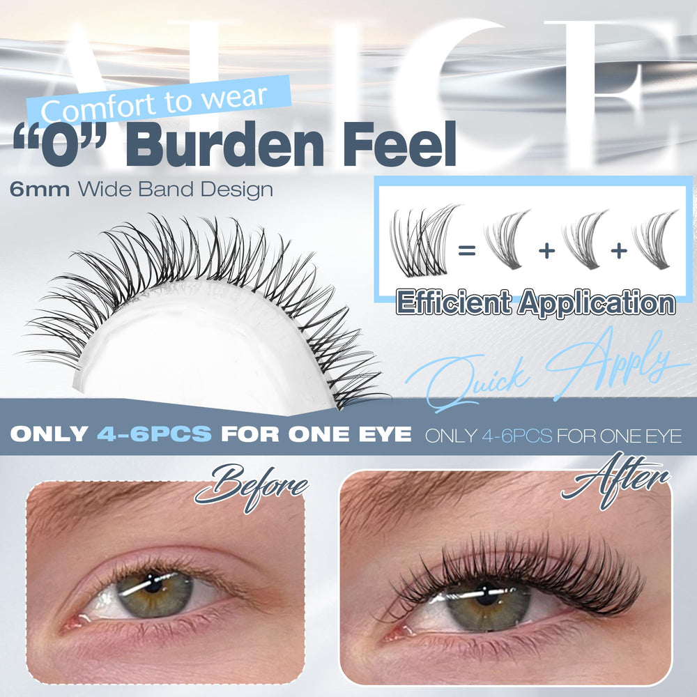ALICE minimalist lash look blends with clean makeup for a natural finish.